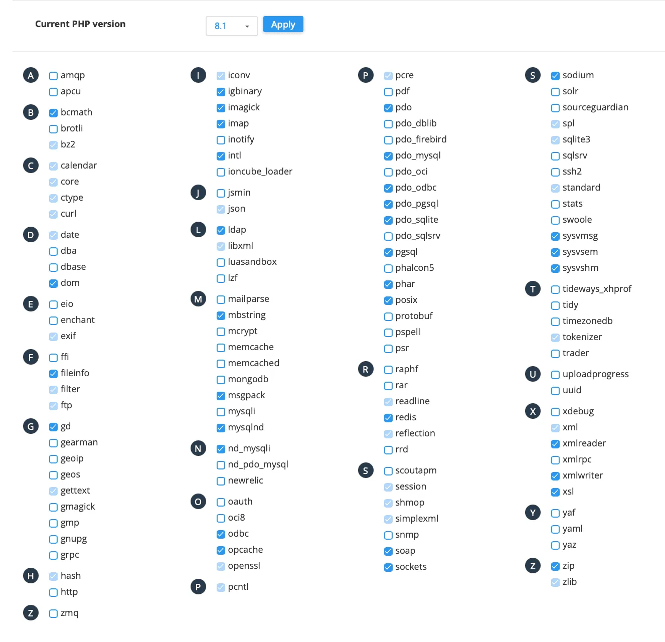PHP 8.1 Extensions for WordPress