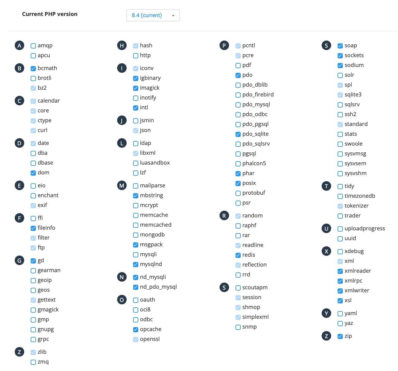 PHP 8.4 Extensions for WordPress