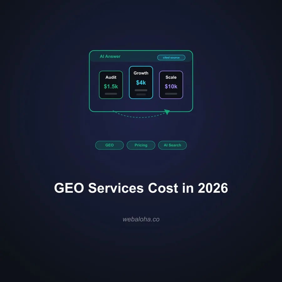 What GEO Services Cost in 2026: Real Pricing and What's Included