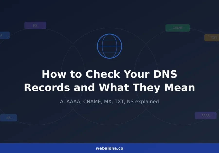 How to Check Your Website's DNS Records and What They Mean