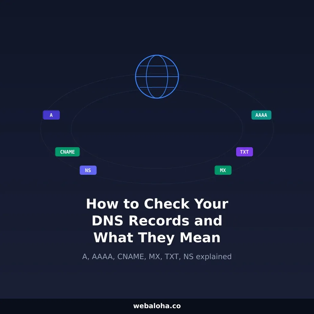 How to Check Your Website's DNS Records and What They Mean