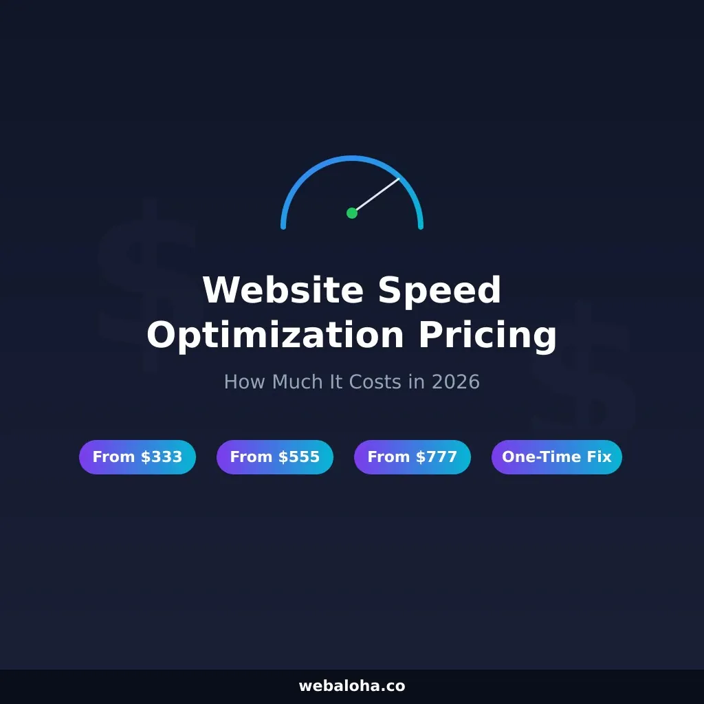 Website Speed Optimization Pricing: How Much It Costs in 2026?