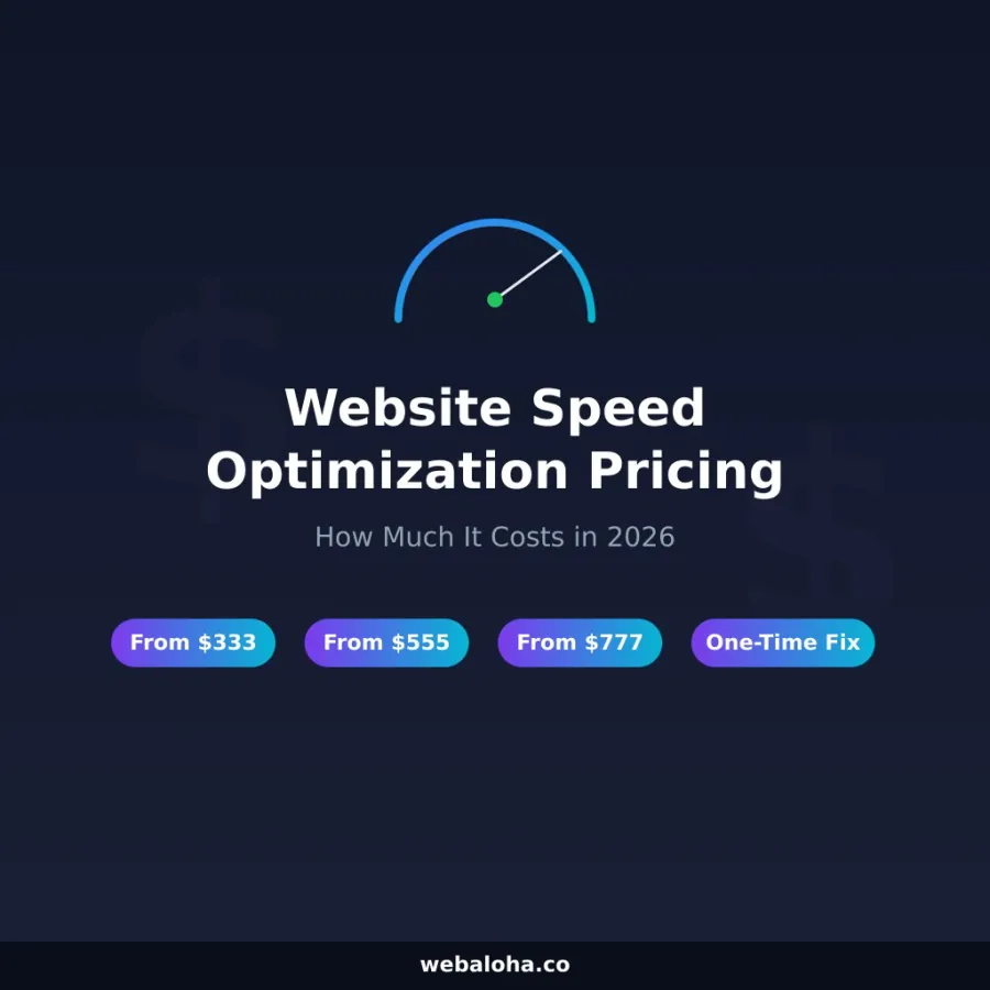 Website Speed Optimization Pricing: How Much It Costs in 2026?