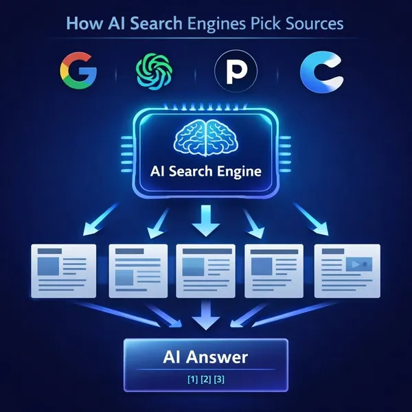 How AI Search Engines Pick Sources: AI Platforms Compared