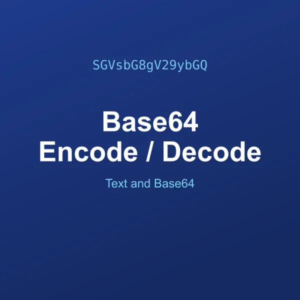 Base64 Encode and Decode Tool Online