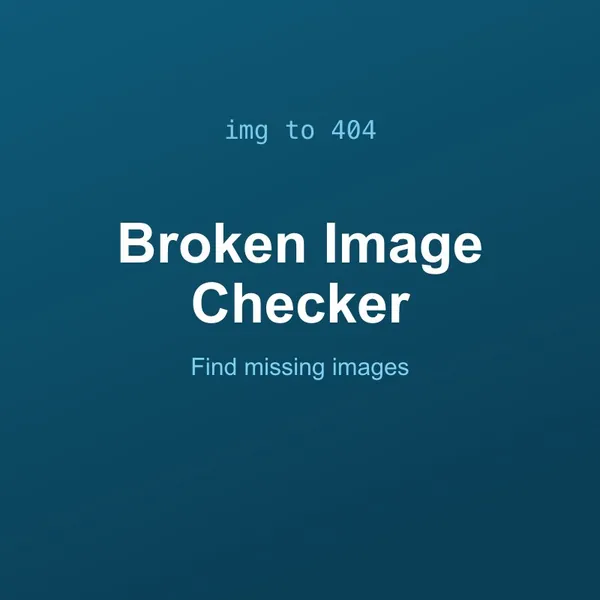 Broken Image Checker Tool Online