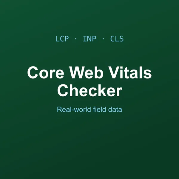 Core Web Vitals Checker Tool Online