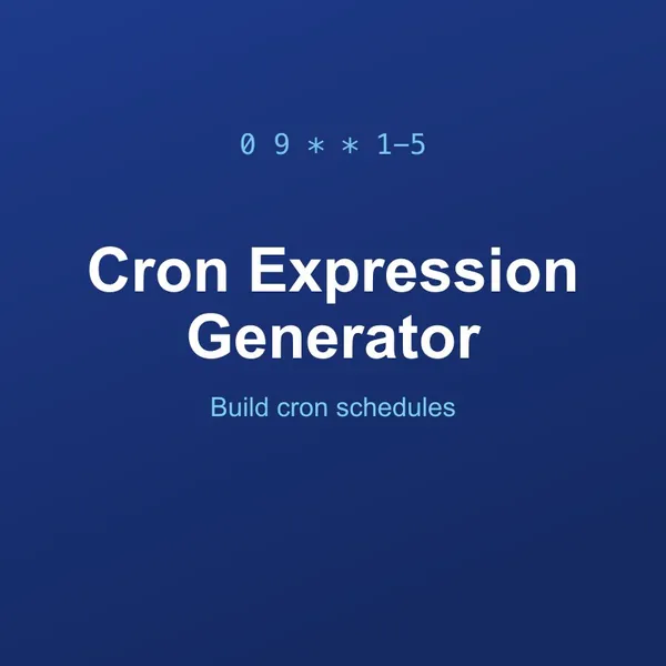 Cron Expression Generator Tool Online