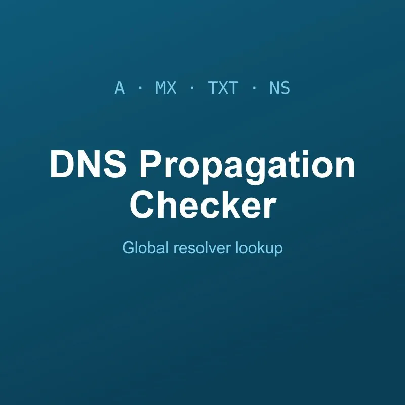 DNS Propagation Checker Tool Online
