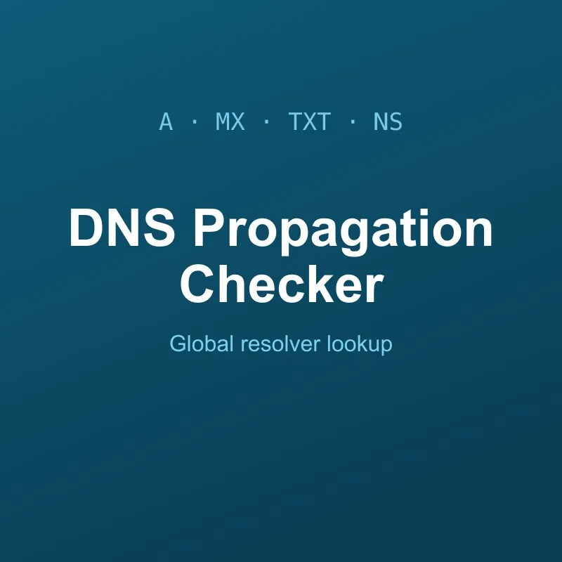 DNS Propagation Checker Tool Online