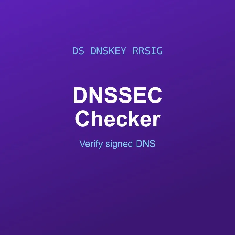 DNSSEC Checker Tool Online