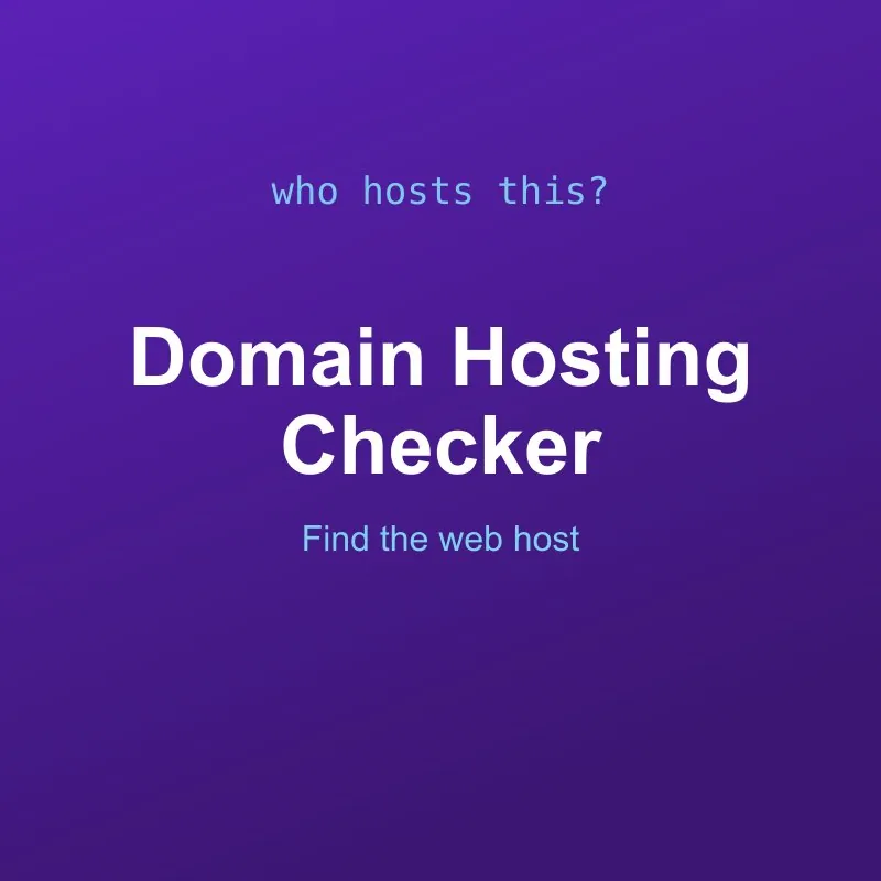 Domain Hosting and Server Checker Tool Online