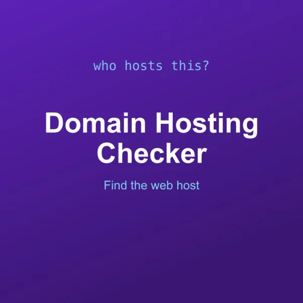Domain Hosting and Server Checker Tool Online