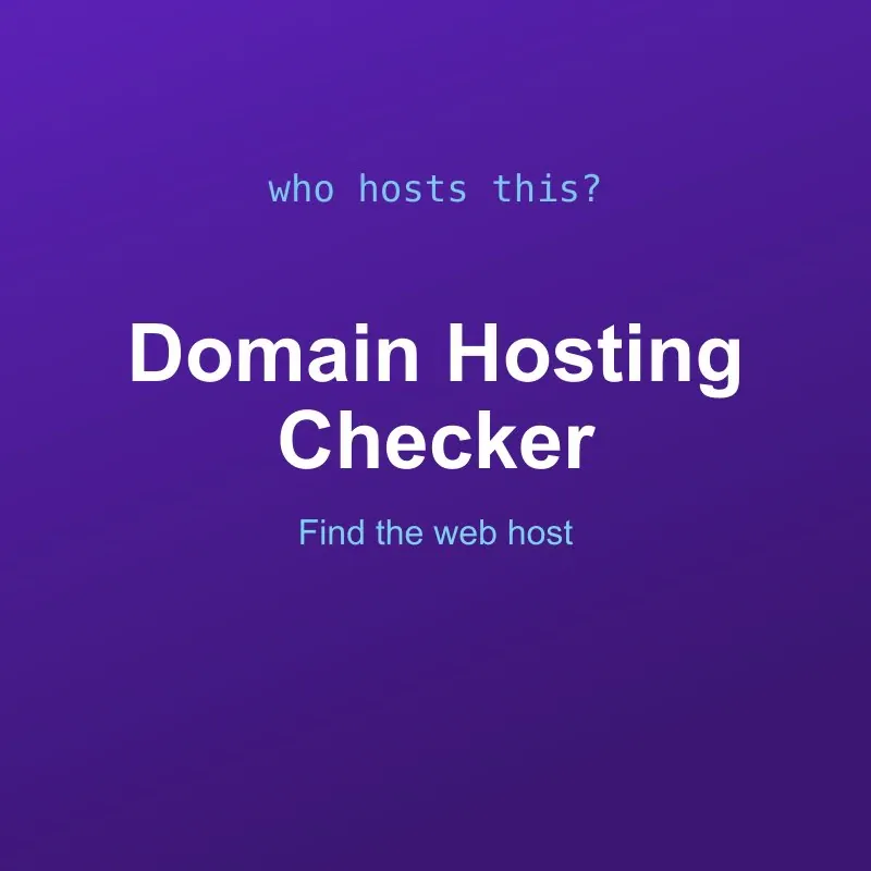 Domain Hosting and Server Checker Tool Online
