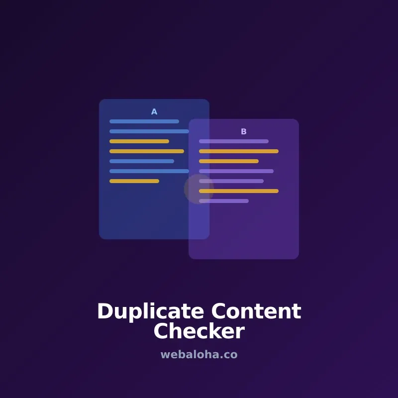 Duplicate Content Checker Tool Online