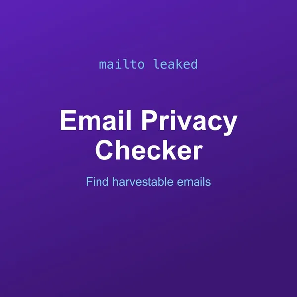 Email Address Privacy Checker Tool Online