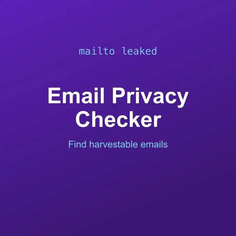 Email Address Privacy Checker Tool Online