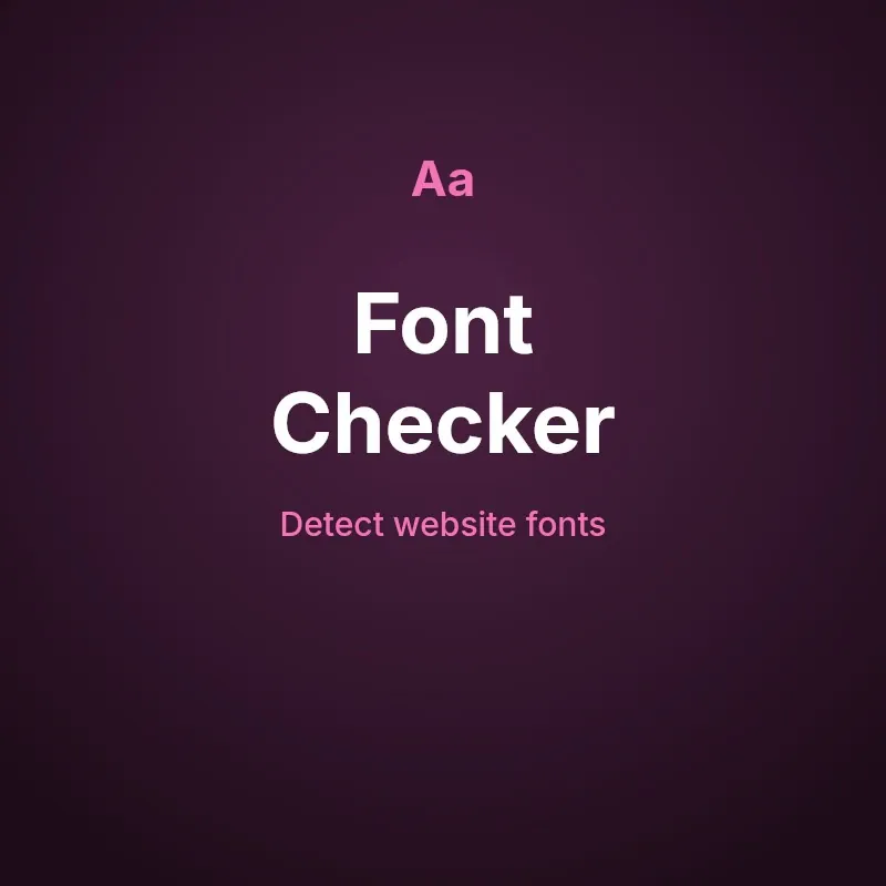 Website Font Checker Tool Online