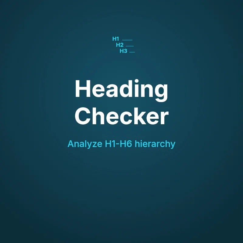 Heading Checker Tool Online