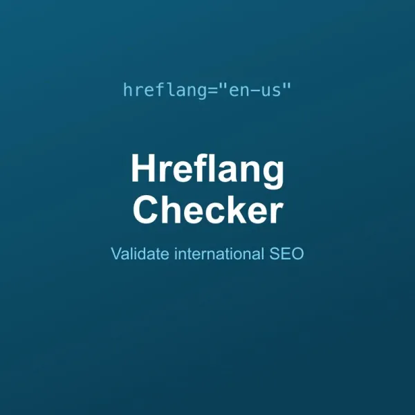 Hreflang Tags Checker Tool Online