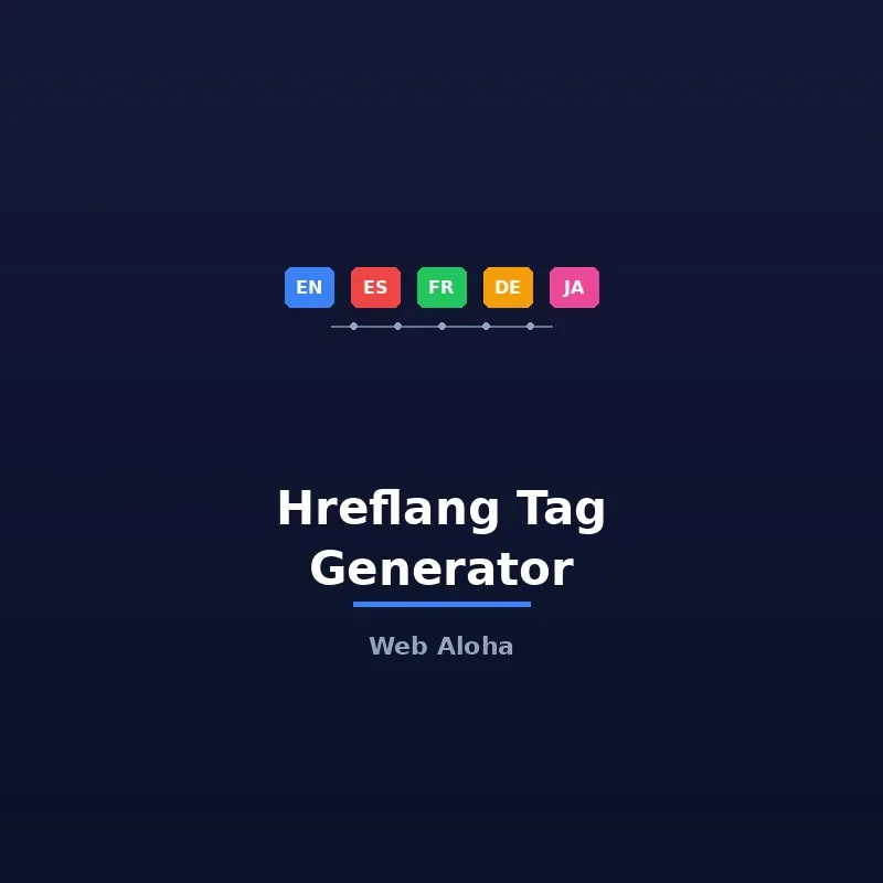Hreflang Tag Generator Tool Online