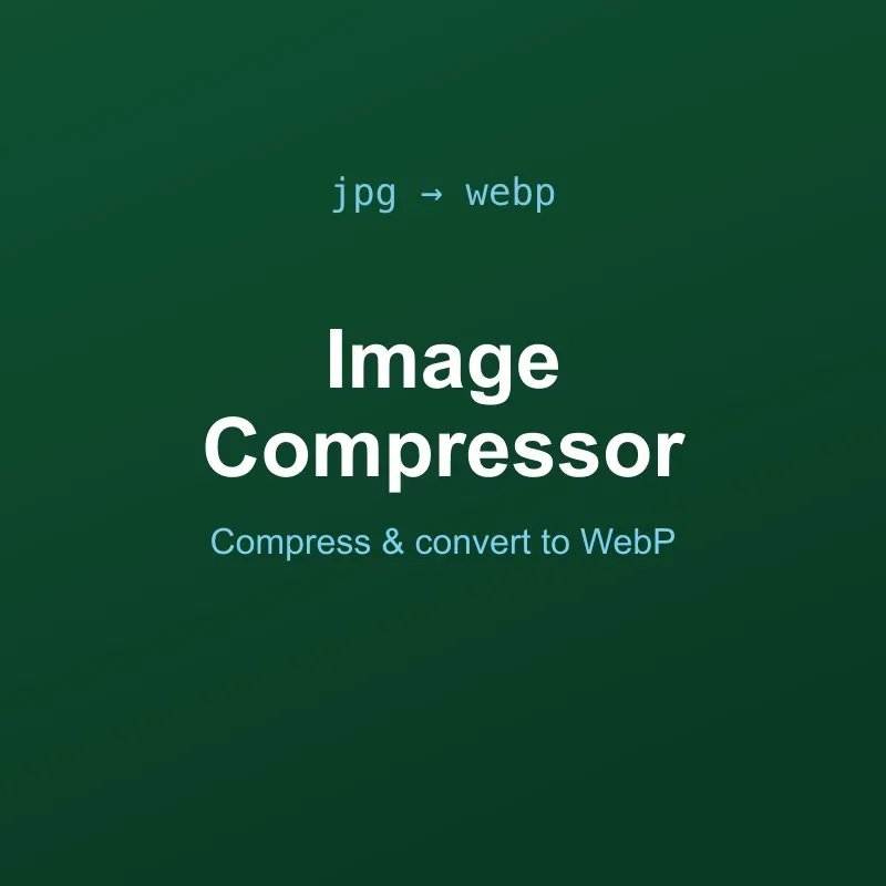 Image Compressor & WebP Converter Tool Online