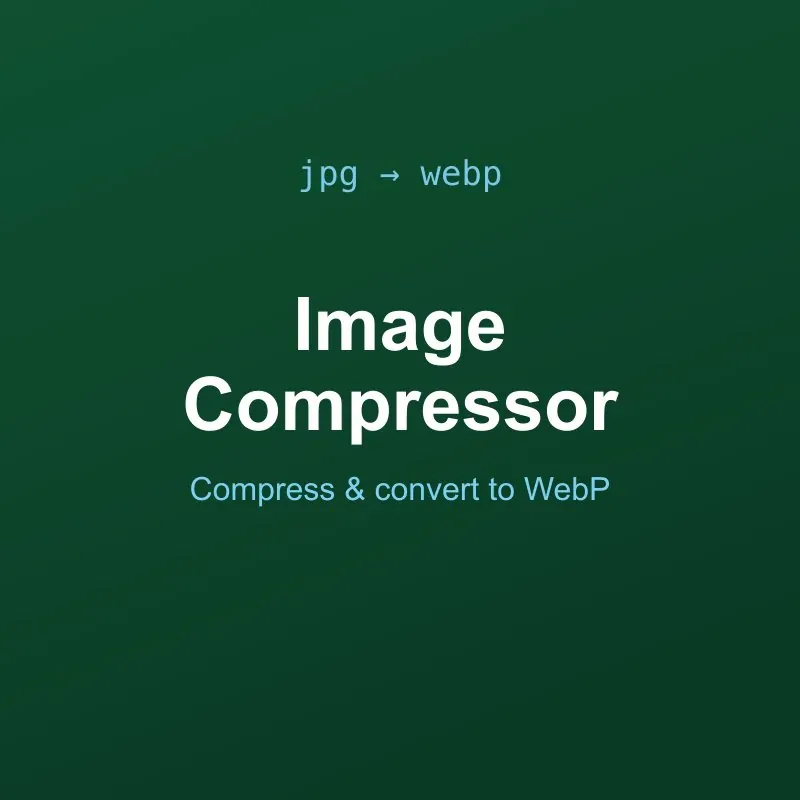 Image Compressor & WebP Converter Tool Online