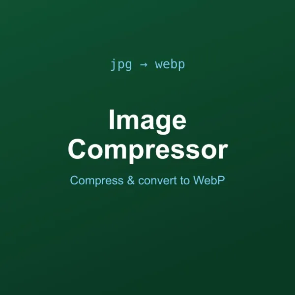 Image Compressor & WebP Converter Tool Online