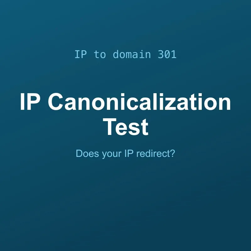 IP Canonicalization Test Tool Online