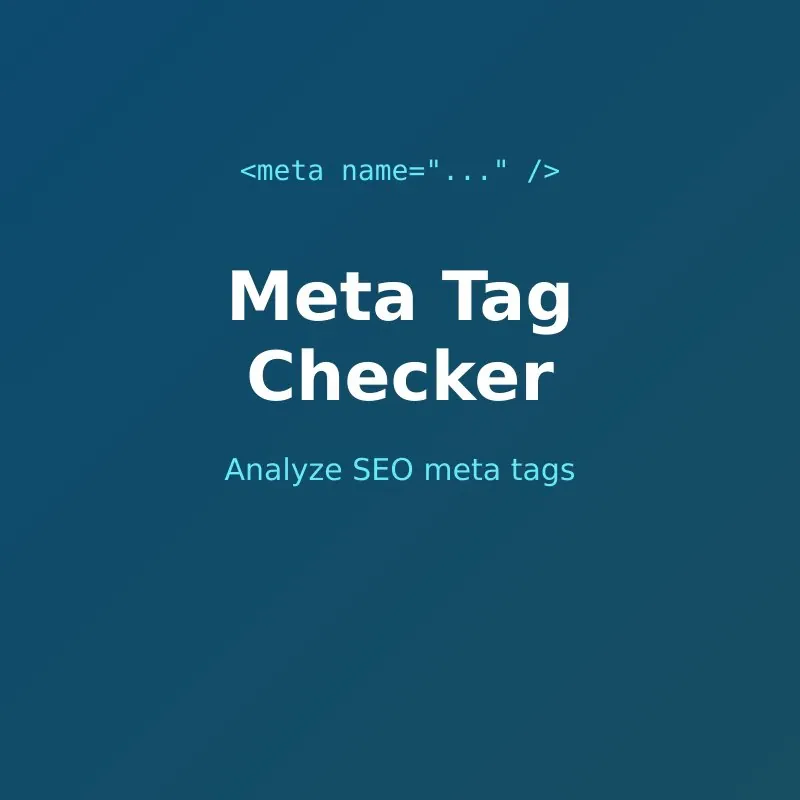 Meta Tag Checker Tool Online
