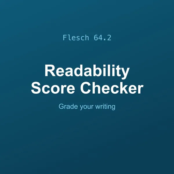 Readability Score Checker Tool Online