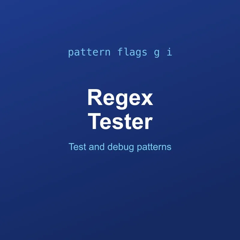 Regex Tester and Debugger Tool Online