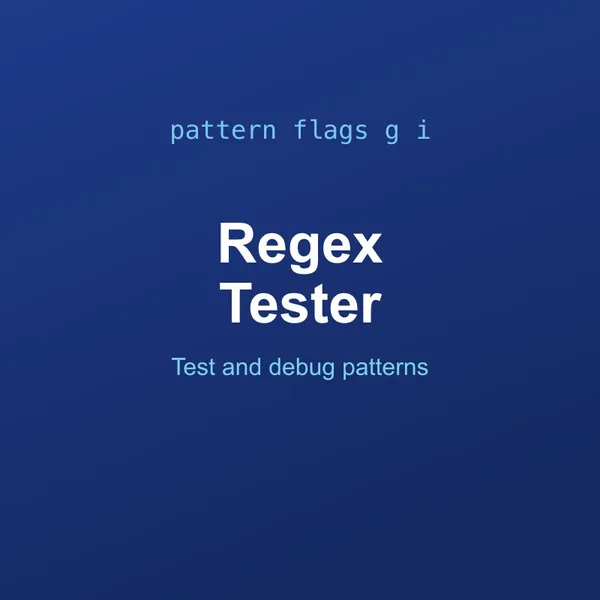 Regex Tester and Debugger Tool Online