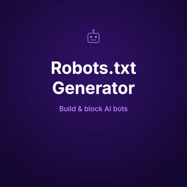 Robots.txt Generator Tool Online