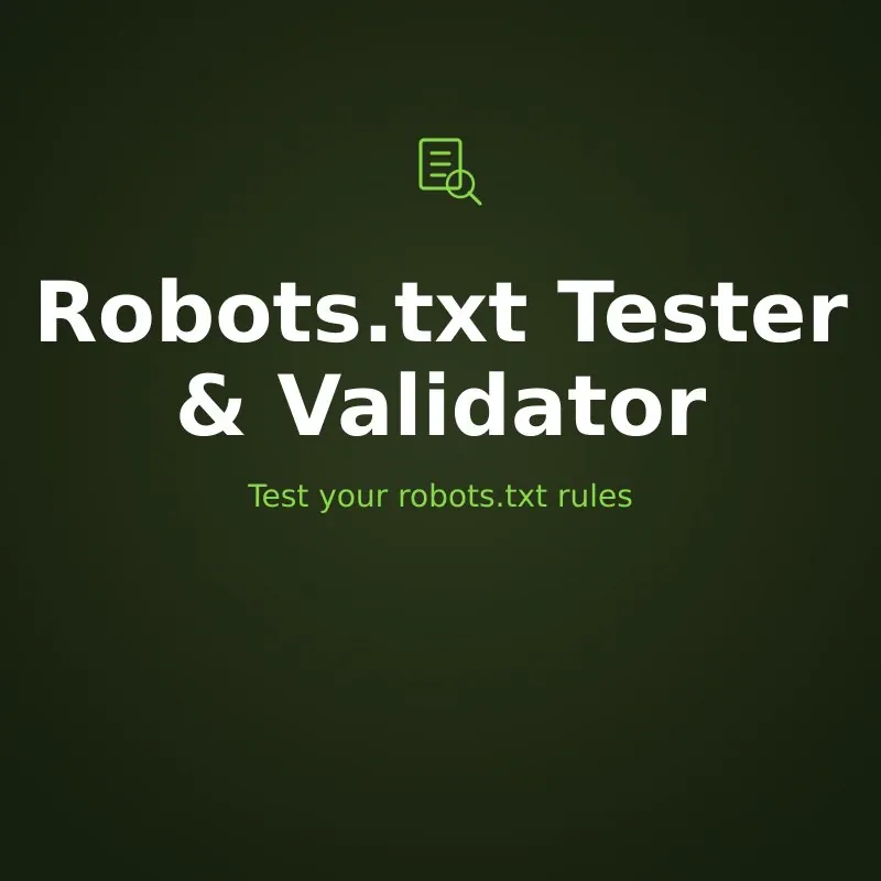 Robots.txt Tester and Validator Tool