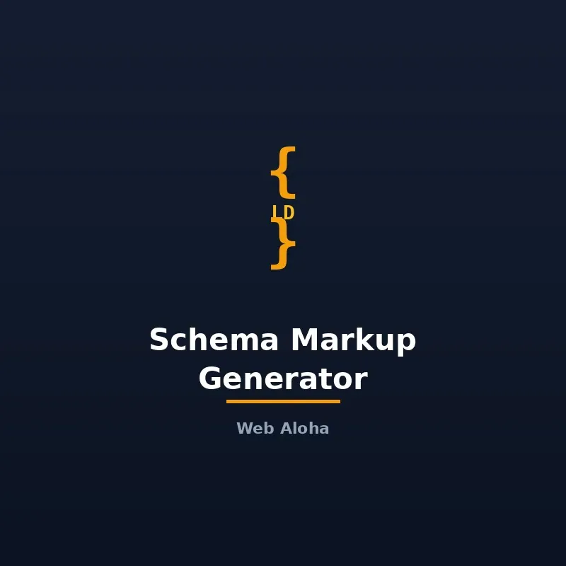 Schema Markup Generator Tool Online
