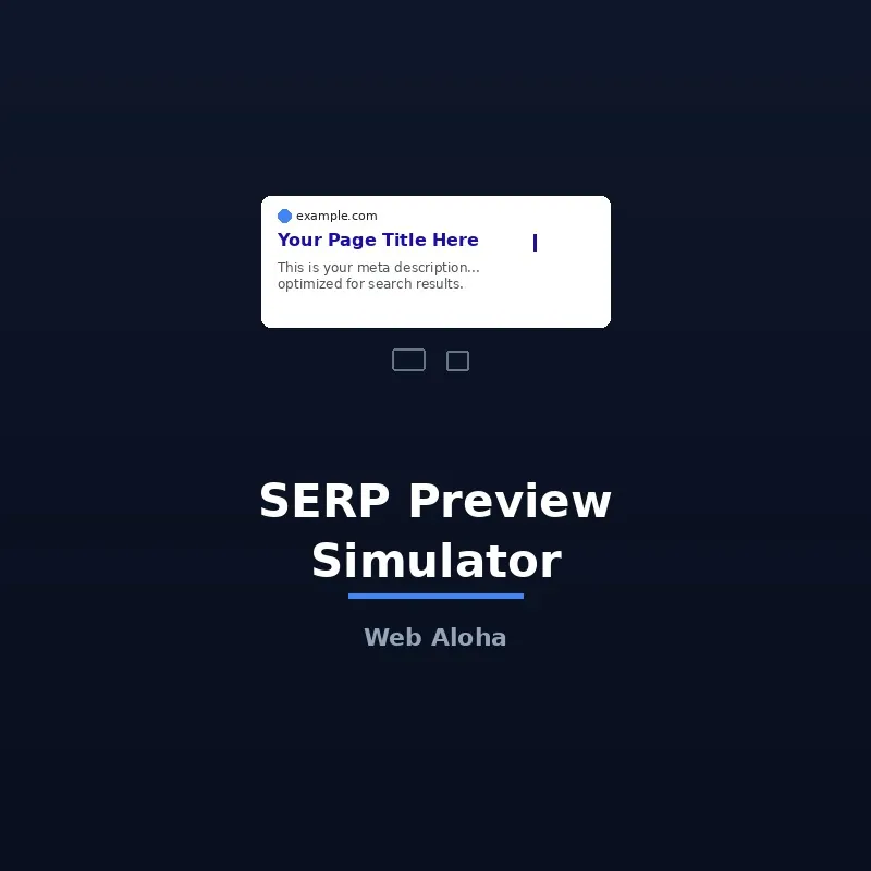 SERP Preview Simulator Tool Online