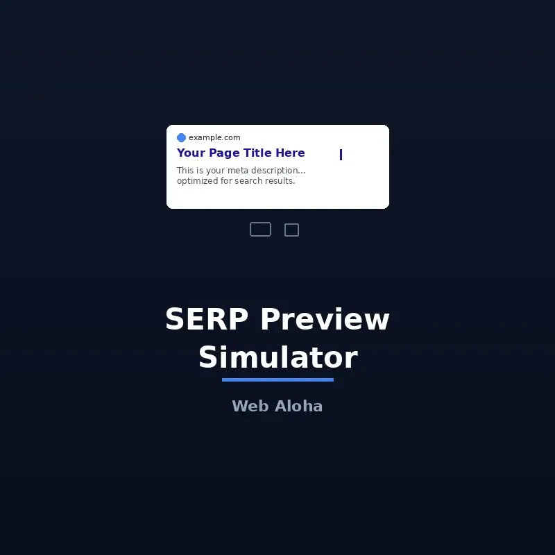 SERP Preview Simulator Tool Online