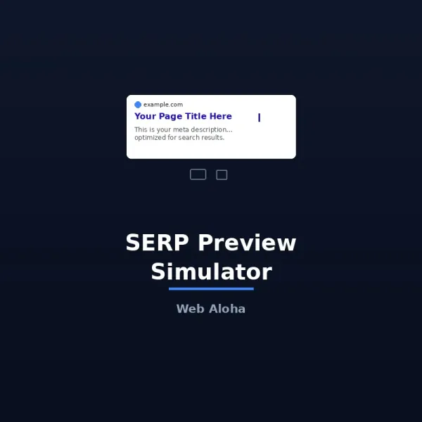 SERP Preview Simulator Tool Online