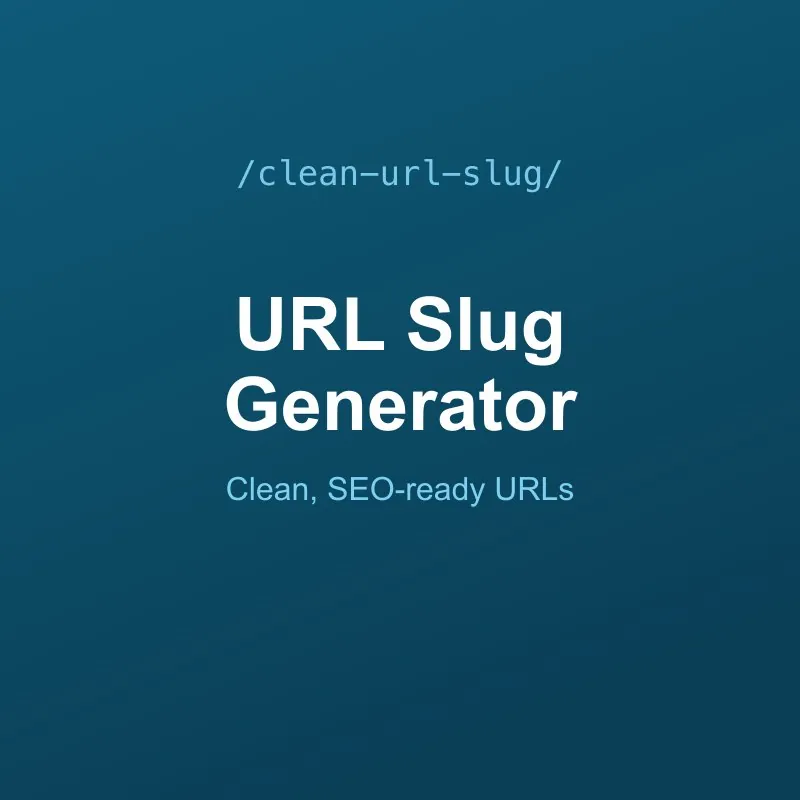 SEO-Friendly URL Slug Generator Tool Online