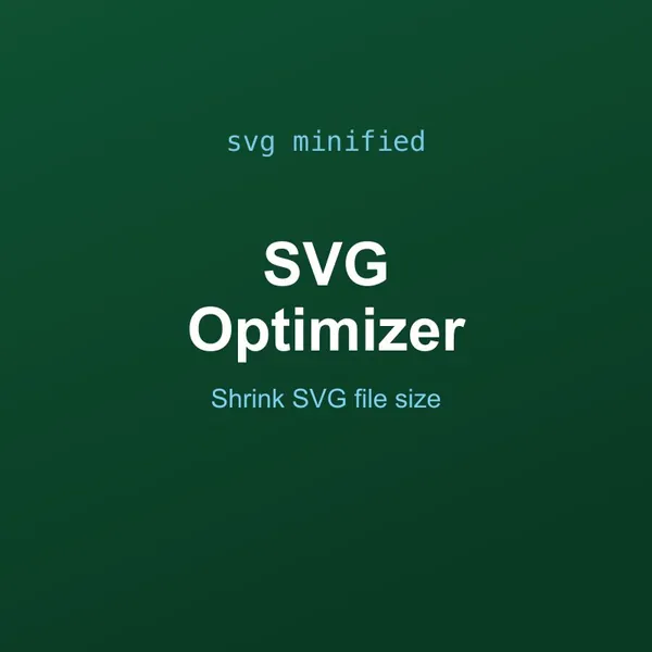 SVG Optimizer and Minifier Tool Online