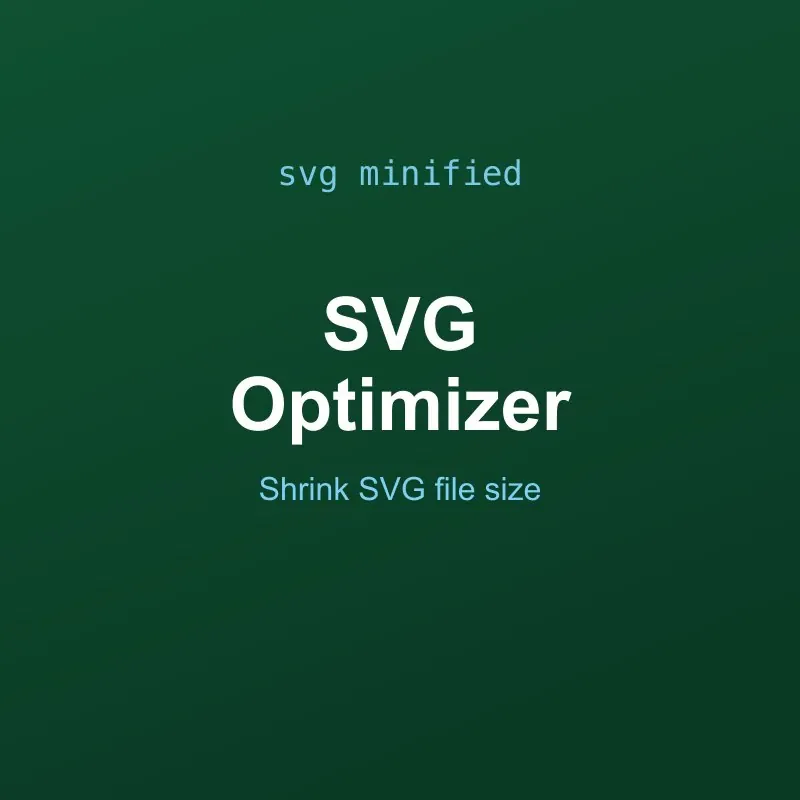 SVG Optimizer and Minifier Tool Online