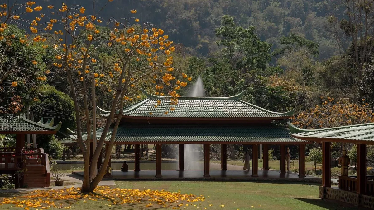Wat Pa Tam Wua forest monastery in northern Thailand