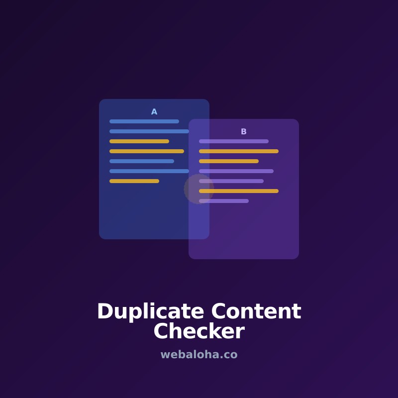 Duplicate Content Checker Tool Online