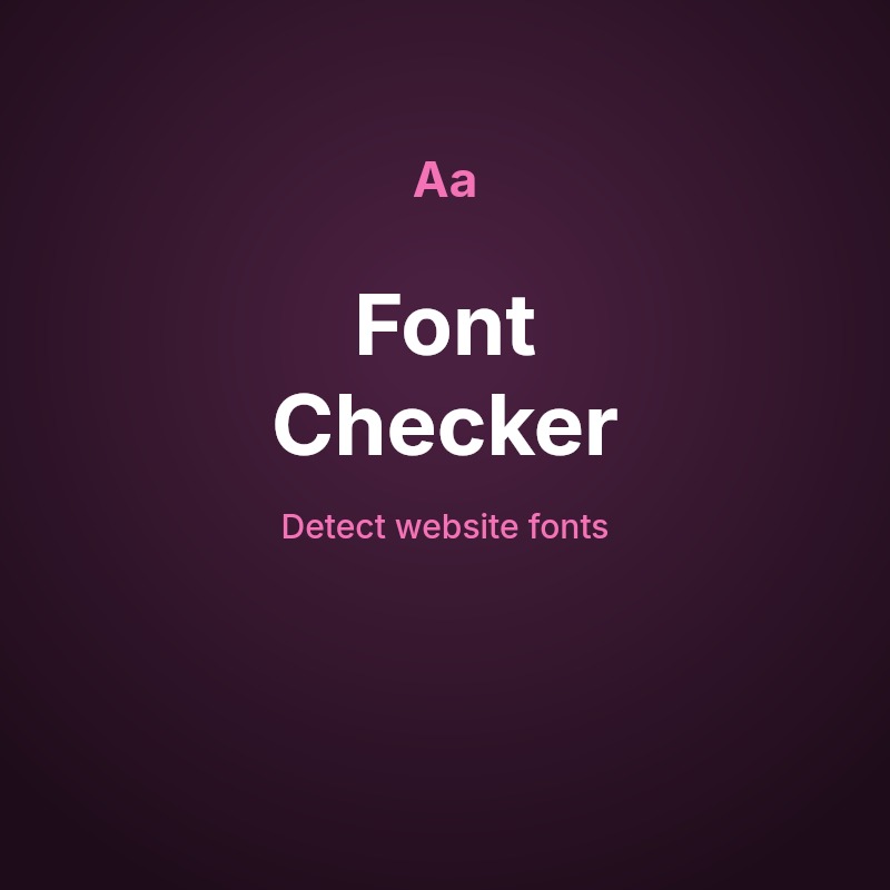 Website Font Checker Tool Online
