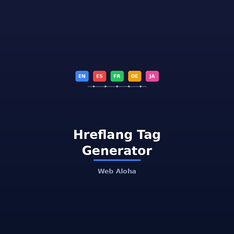 Hreflang Tag Generator Tool Online