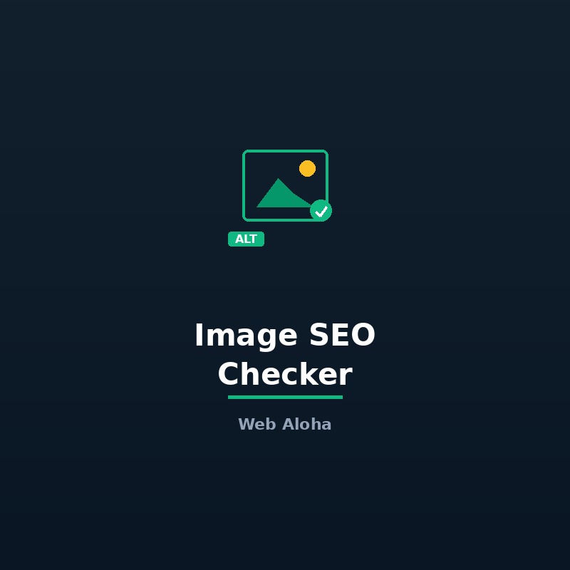 Image SEO Checker Tool Online