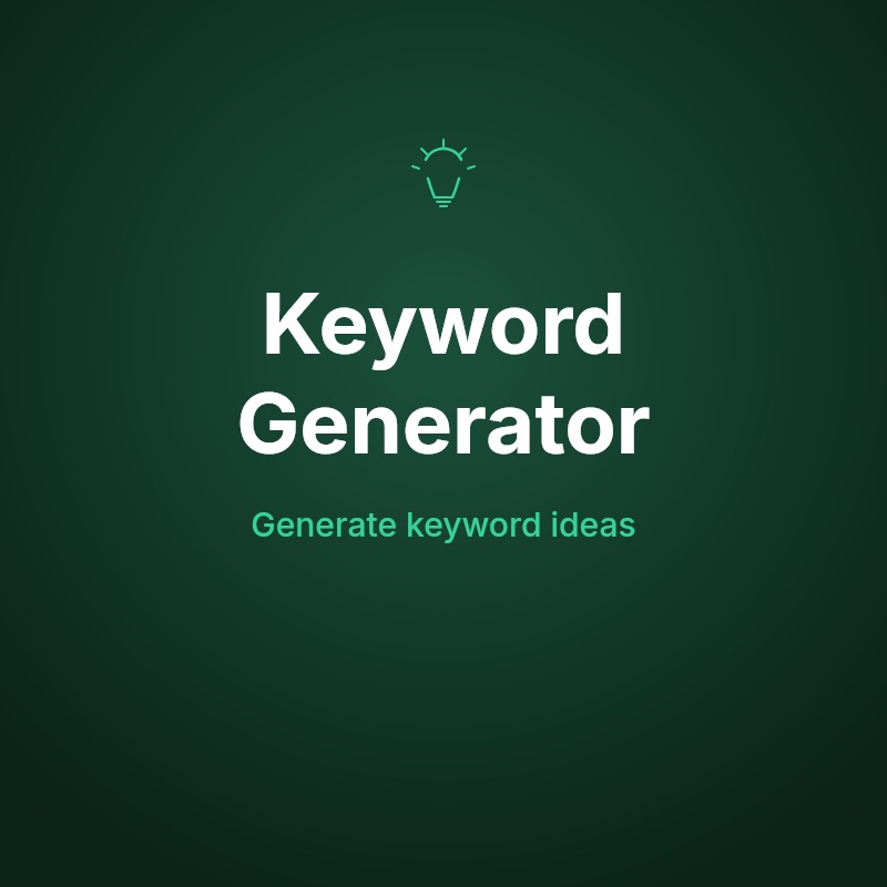 Keyword Generator Tool Online