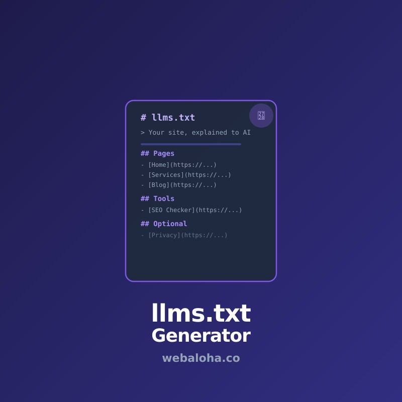 llms.txt Checker Tool Online