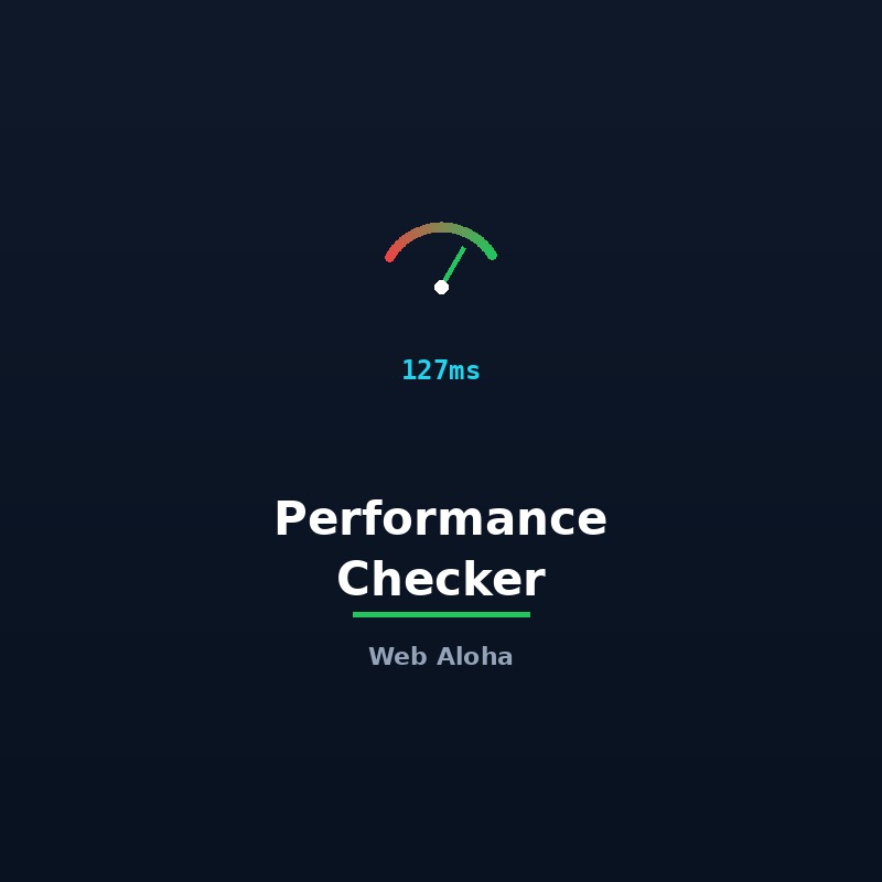 Website Performance Checker Tool Online